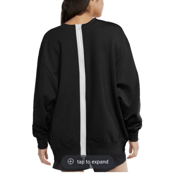 Nike Women's oversized NSW crew with zipper back - Picture 2 of 4